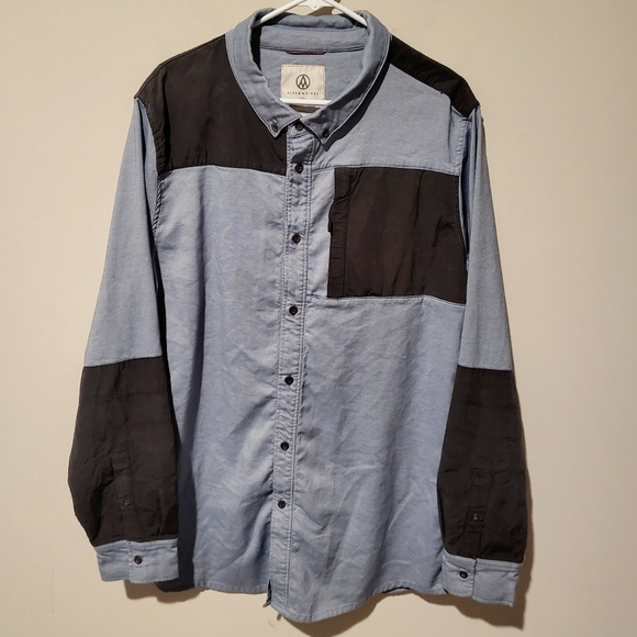 Alps & Meters Touring Hiking Shirt Merino Wool and Cotton Blend Size XXL - Picture 2 of 9